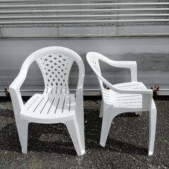 【SALE】ガーデンテーブル＆チェア4脚セット◆ホワイト◆2503B④-7の画像