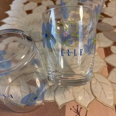 ELLEガラスコップ3客新品の画像
