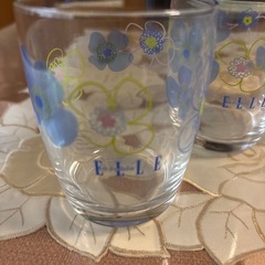 ELLEガラスコップ3客新品の画像