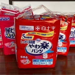 【未使用品】成人用紙パンツ、尿とりパッド　計5袋セット