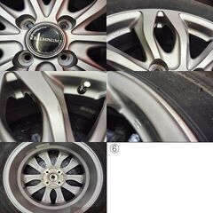 【BS BLIZZAK VRX3 195/65R16】スタッドレス【BALMINUM 16インチ 6J4HPCD100+50】22年製 バリ溝 ライズ ロッキー等　(KTL398)の画像
