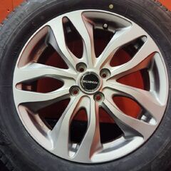 【BS BLIZZAK VRX3 195/65R16】スタッドレス【BALMINUM 16インチ 6J4HPCD100+50】22年製 バリ溝 ライズ ロッキー等　(KTL398)の画像