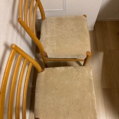 ナチュラルウッド ダイニングテーブルセット（チェア2脚＋ベンチ）の画像
