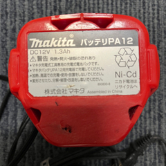 makitaバッテリーPA12と充電器DC1414のセットの画像