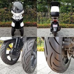 【普通免許仕様もOK】ルーフ付トリシティ125ABS ブルーコアSEC1J 走行2.2万km台 専用BOX グリップヒーター 自賠責11年3/19★TRIX★の画像