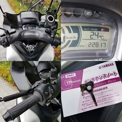 【普通免許仕様もOK】ルーフ付トリシティ125ABS ブルーコアSEC1J 走行2.2万km台 専用BOX グリップヒーター 自賠責11年3/19★TRIX★の画像