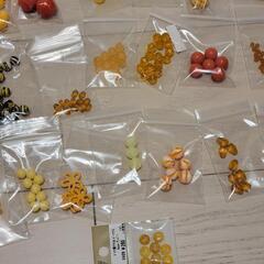 ⑩ 手芸用品　カラー ビーズ ( オレンジ 黄色 系 )　ビーズ　手芸の画像