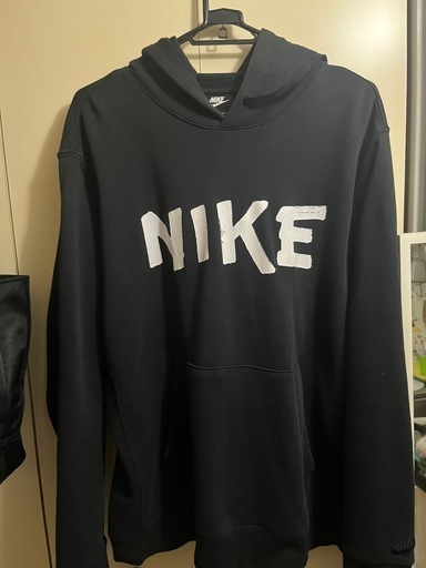 千円値引き価格⇒NIKEスエット生地プルオーバーパーカー&ハーフパンツセットアップ⇒sizeXL汚れ毛玉無し⇒美品！