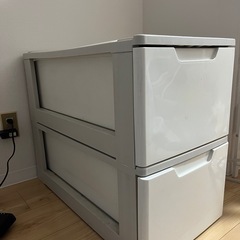  ⸻  【無料】収納ケース（2段・プラスチック製）