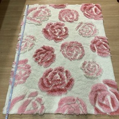無料❗️薔薇柄ラグ