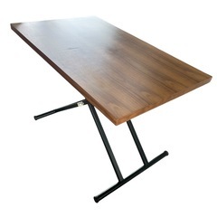 【ジ0523-14】定価約5万がこの値段❓❓ニトリ昇降ダイニングテーブル法幅 1200（1200-1245）mm✕奥行き750mm✕高さ765（275-765mm) の画像