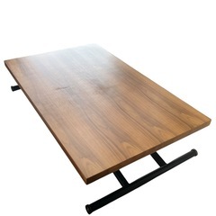 【ジ0523-14】定価約5万がこの値段❓❓ニトリ昇降ダイニングテーブル法幅 1200（1200-1245）mm✕奥行き750mm✕高さ765（275-765mm) の画像