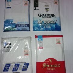 ③◎メンズ夏用10点（未使用保管品）Vスリーブ、ランニング、レナ...