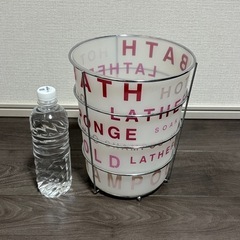 🌟英字柄のバスケット型ゴミ箱 お譲りします【500円】🌟