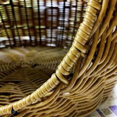 猫ちぐら 猫ドーム フェイクラタン ワイヤー製の画像