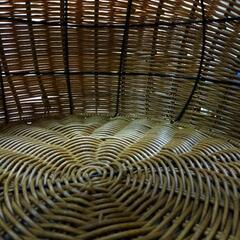 猫ちぐら 猫ドーム フェイクラタン ワイヤー製の画像