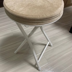 アイリスプラザ スツール 椅子 折りたたみ ベージュ の画像