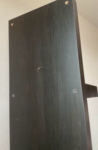 <引き取り限定>  シューズラック IKEA LACK ウォールシェルフユニット ブラックブラウン
