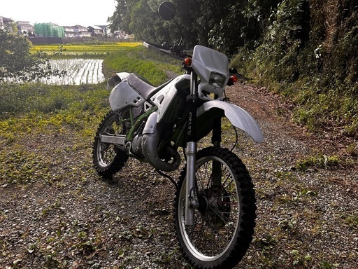 カワサキ KDX125SR 実働 書類あり サイドスタンド折れ