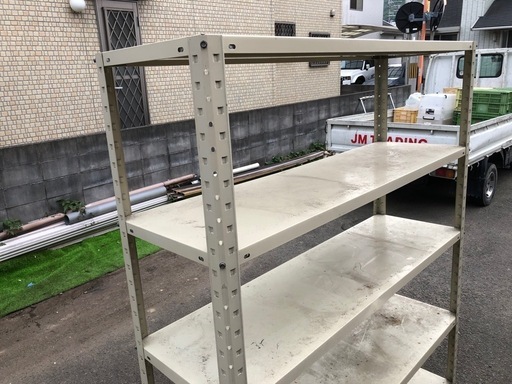 軽量スチール棚 横長タイプ 1台限り❗️ 150cm×46cm×高さ180cm