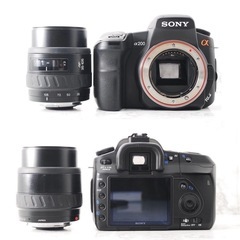 美品❤️スマホに転送 ❤️ SONY α200 ❤買い足し不要❤ 一眼レフカメラの画像