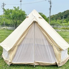 ワンポール テント 3〜5人 TC ベルテントの画像