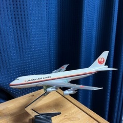 JAL JA8100 模型　レトロ飛行機　日本航空　japanの画像
