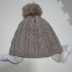 キッズ　帽子　48cm　綿　防寒　の画像