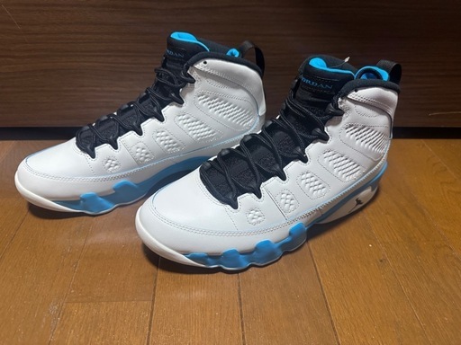 新品　NIKE スニーカー　エアジョーダン　9 レトロ　パウダー　ブルー　ナイキ AIR JORDAN US9 RETRO ホワイト
