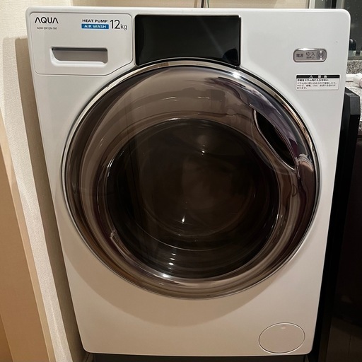 ドラム式 洗濯機 AQUA AQW-DX12M 白