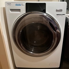 ドラム式洗濯機 AQUA AQW-DX12M 白 送料込