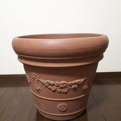 大型軽量　テラコッタ調　プラスチック鉢