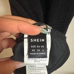 【新品未使用】SHEIN ブラックキャミワンピース XSの画像
