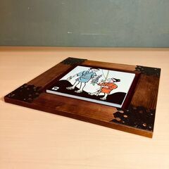 版画タイル埋め込み壁掛け額の画像