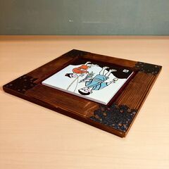 版画タイル埋め込み壁掛け額の画像