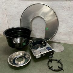 韓国】 ドラム缶テーブル カセットコンロ セット ② 焼肉 コンロ付