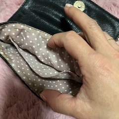 リボン付き黒ショルダーバッグ❣️の画像