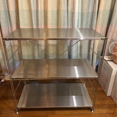 ステンレスユニットシェルフ　ステンレス棚セット　ワイド　小