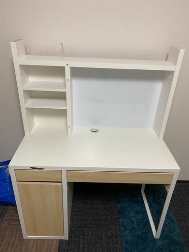 【松戸市手渡し】IKEA ミッケデスクと追加シェルフユニット　２点セット
