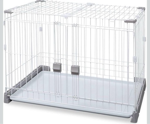 小型犬ケージ お掃除楽ちんサークル 屋根セット 仕切りなし グレーベージュ