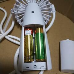 ホワイトミニ扇風機の画像