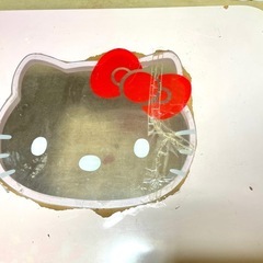 ハローキティ　折りたたみテーブル　ピンク色の画像