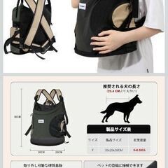 犬 猫用 キャリーバッグの画像