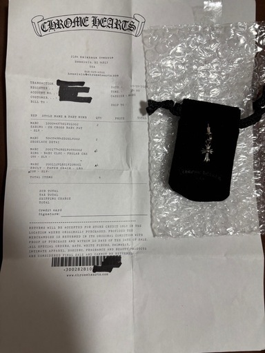 Chrom Hearts クロムハーツ ピアス 片耳 ベビーファット