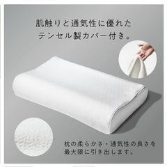 新品　定価15800円ヒツジのいらない枕　至極　カバー付きの画像