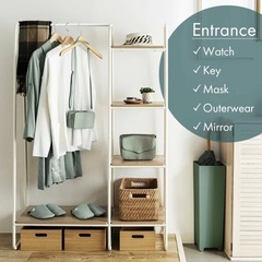 【美品】パイプハンガー ラック 大容量 アイリスオーヤマの画像