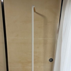 山善　コートハンガーラック　スリム　白の画像