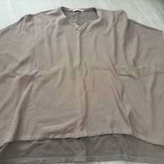 美品❣️レディラックルカ ポンチョ 七分袖 ワッフル プルオーバー