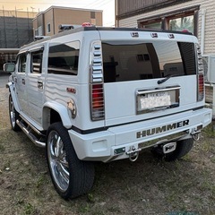 コミコミ‼️大迫力のハマーh2‼️白！ホワイト❣️車検9月‼️大迫力28インチ‼️めっちゃかっこいい‼️の画像