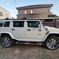 コミコミ‼️大迫力のハマーh2‼️白！ホワイト❣️車検9月‼️大迫力28インチ‼️めっちゃかっこいい‼️の画像